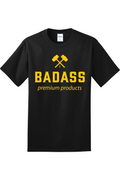 BADASS Tee — Black/Gold