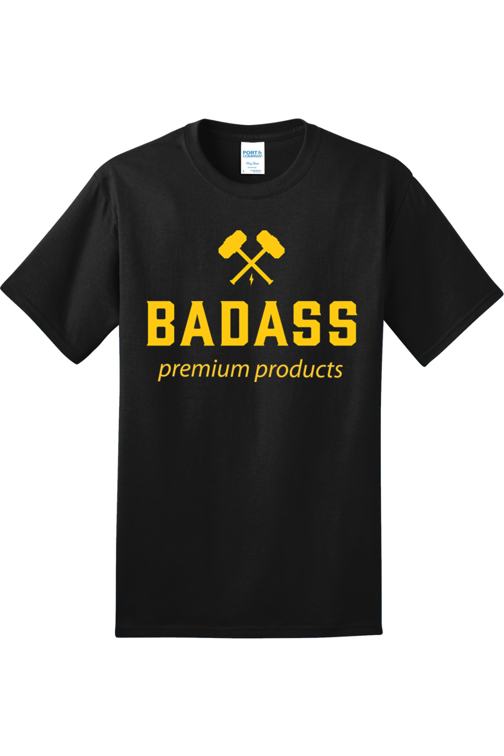 BADASS Tee — Black/Gold