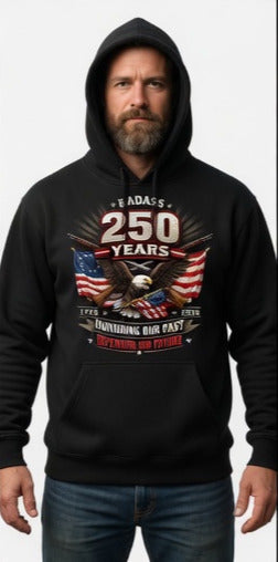 BADASS Hoodie — Black/Gold