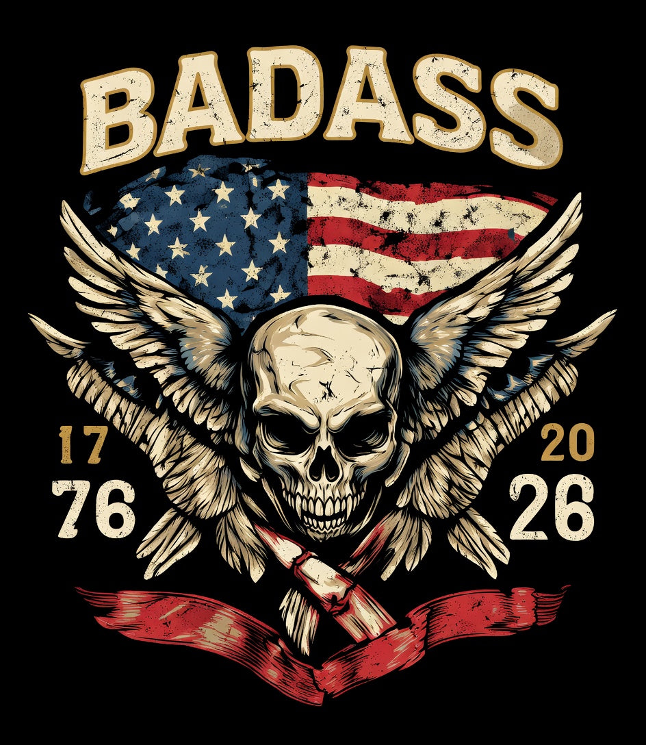 BADASS Freedom Tee — Biker Edition