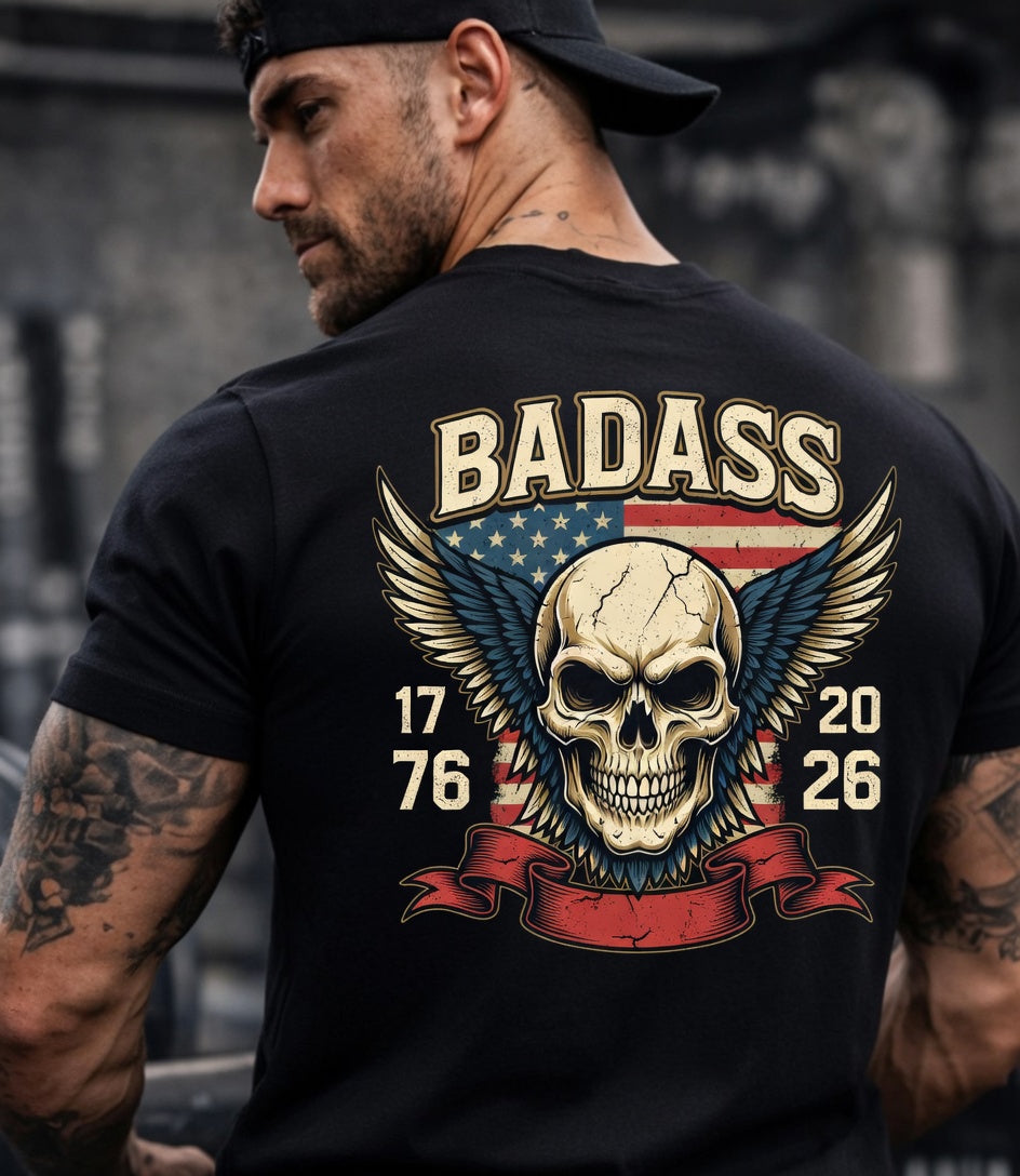 BADASS Freedom Tee — Biker Edition