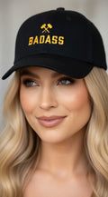 BADASS Cap — Black/Gold