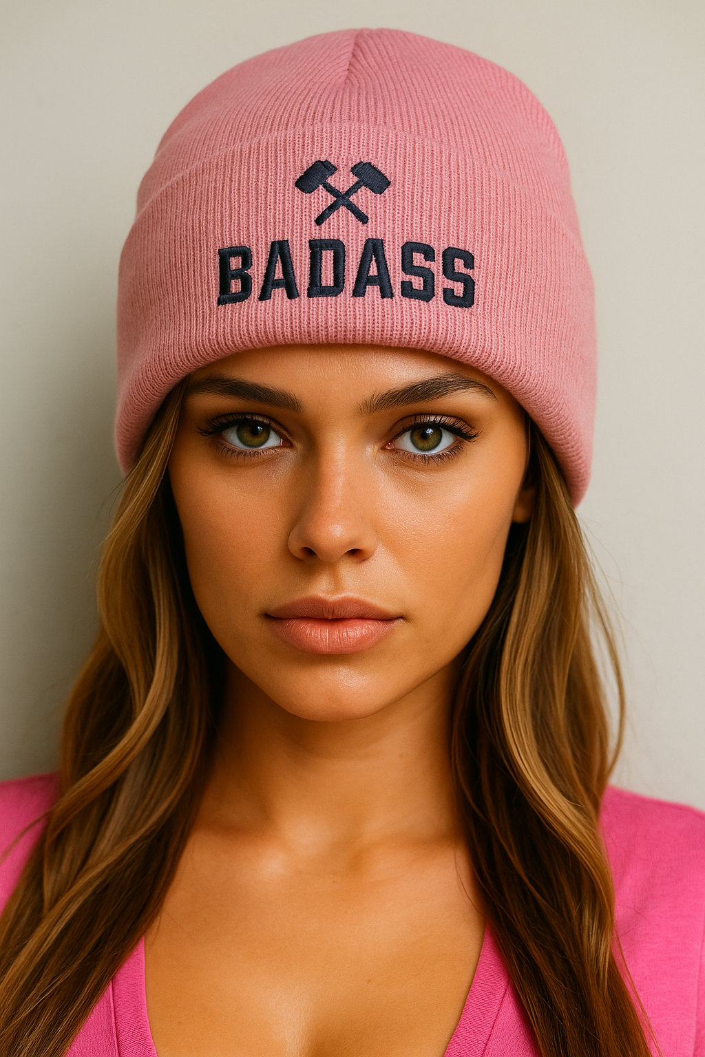 BADASS Beanie — Black/Gold